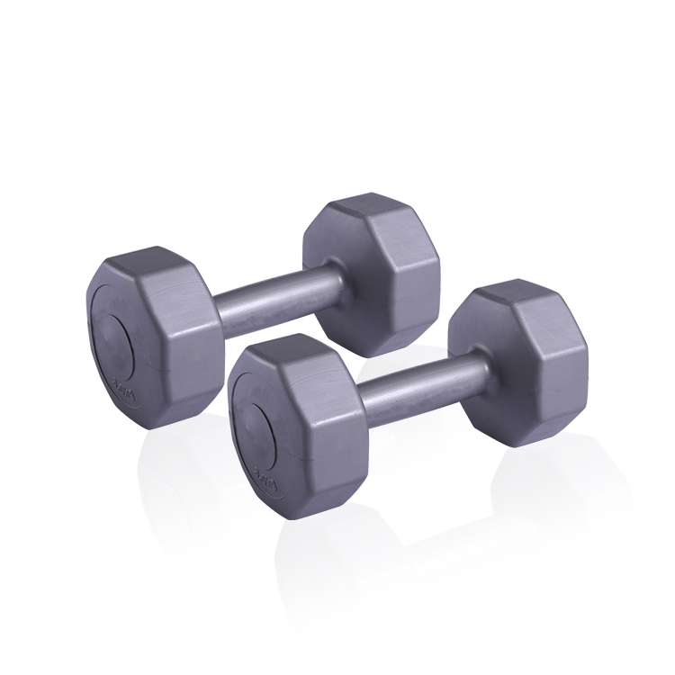 Octagon head cement dumbbell