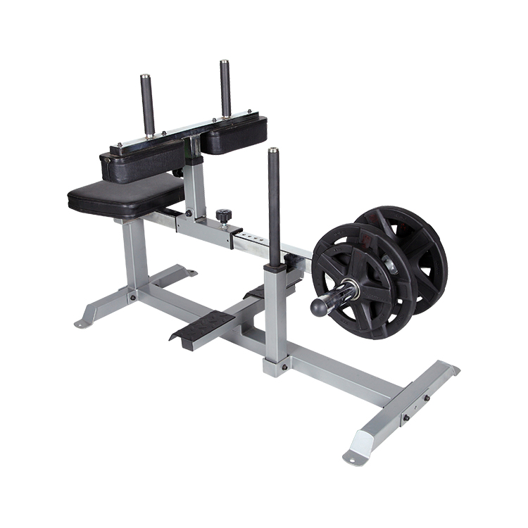 Seated calf raise machine